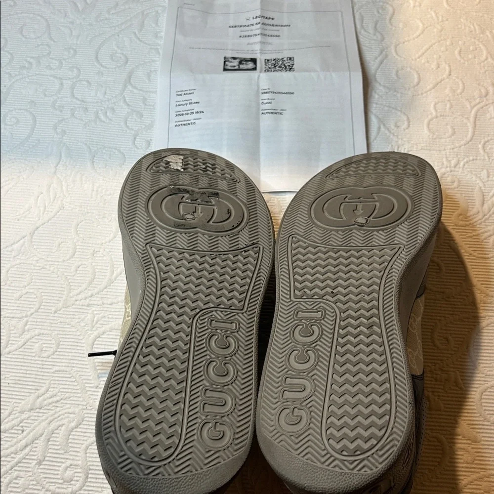 Gucci Men’s GG Supreme Chunky Sneakers. 13. Nearly NEW Black/Gray/Tan Color Way